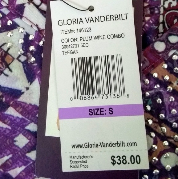 blouse floral Gloria Vanderbilt - Picture 7 of 8